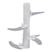 Hachoir et batteur manuel à fil 900ml, blanc