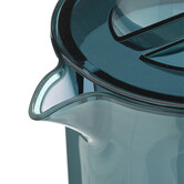 Pichet avec couvercle, bleu pétrole Square