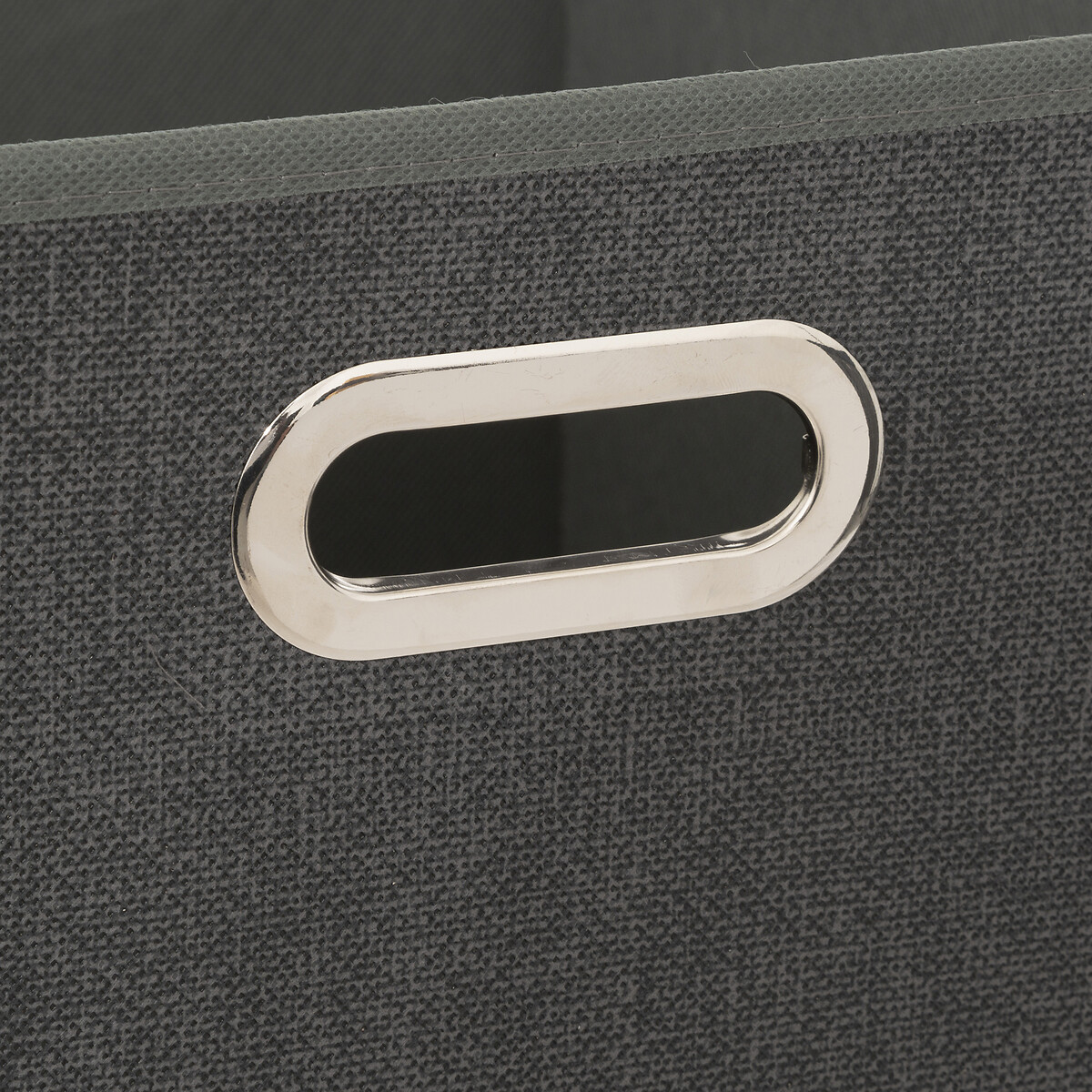 Panier tissu 31x31 cm, gris foncé chiné Mix'n modul