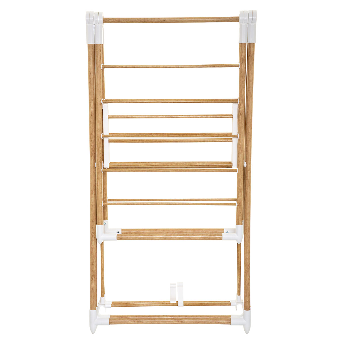 Étendoir à linge pliant pont 13m, effet bois Bara