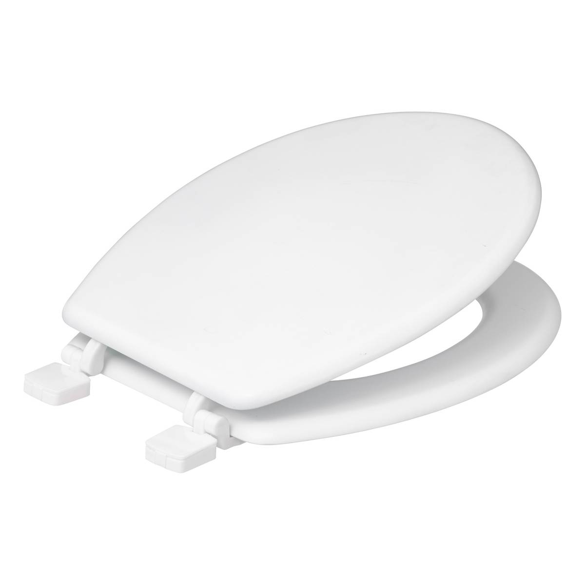 Abattant wc bois laqué, blanc Colorama