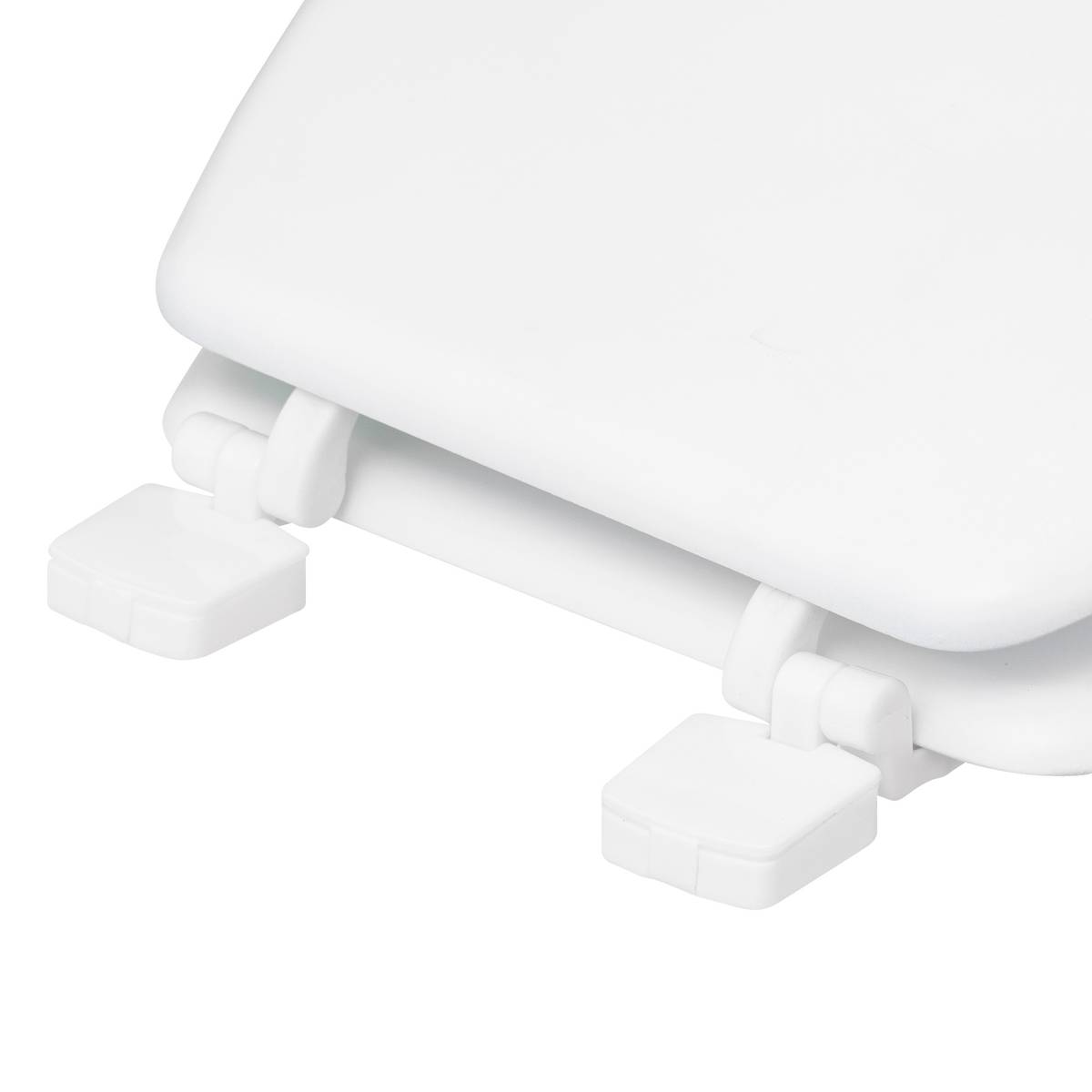 Abattant wc bois laqué, blanc Colorama