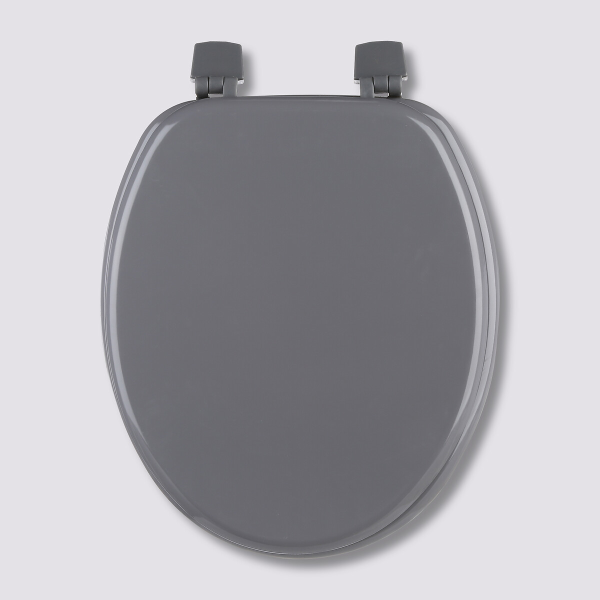 Abattant wc bois laqué, gris Colorama