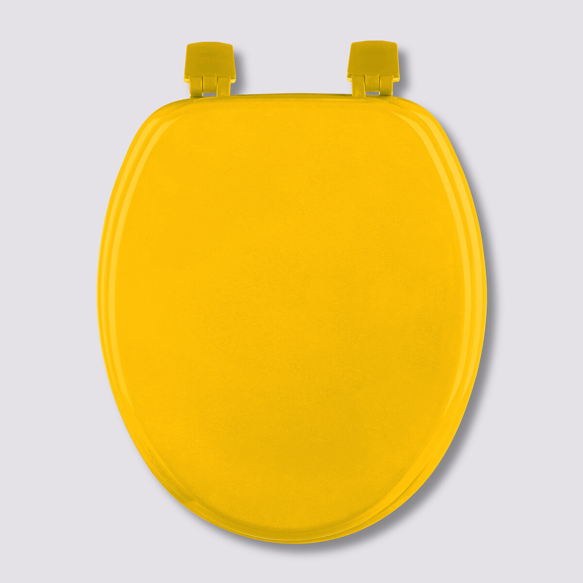 Abattant wc bois laqué, jaune Colorama