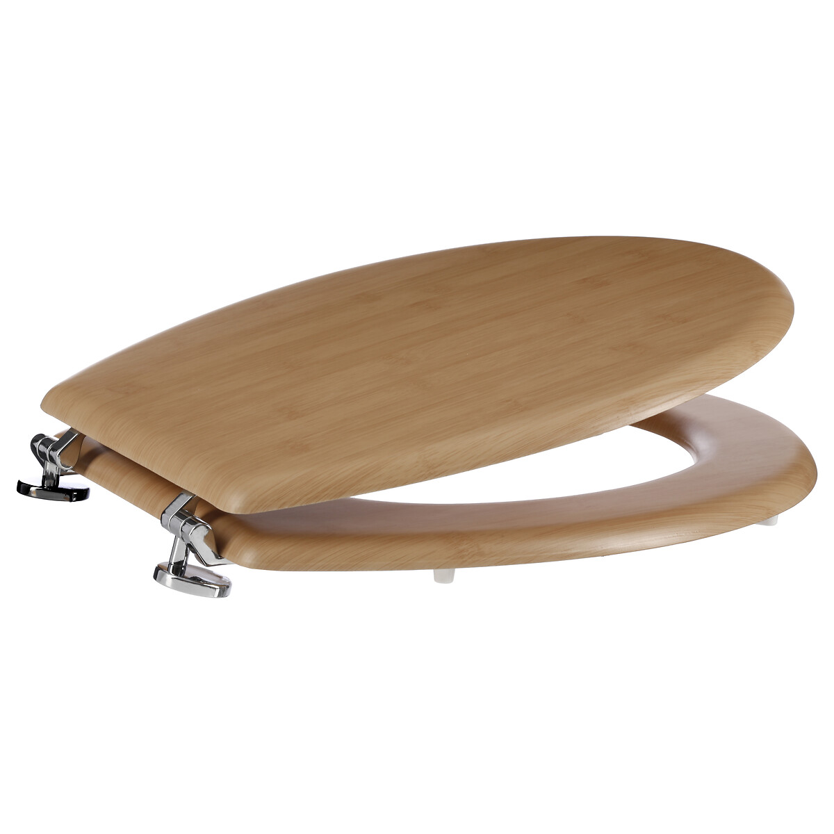 Abattant wc bois, effet bambou 