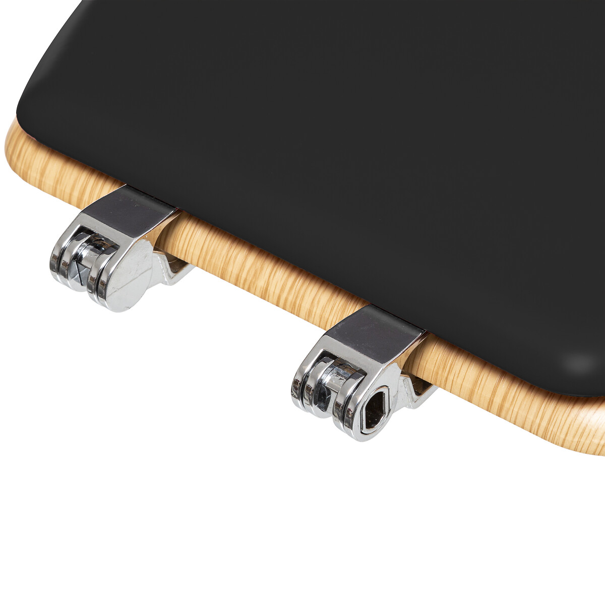 Abattant wc bois, gris charbon Modern color