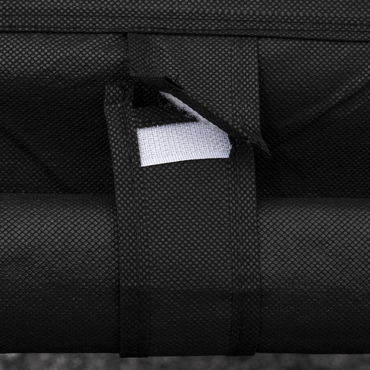 Armoire penderie modulable, tissu noir 