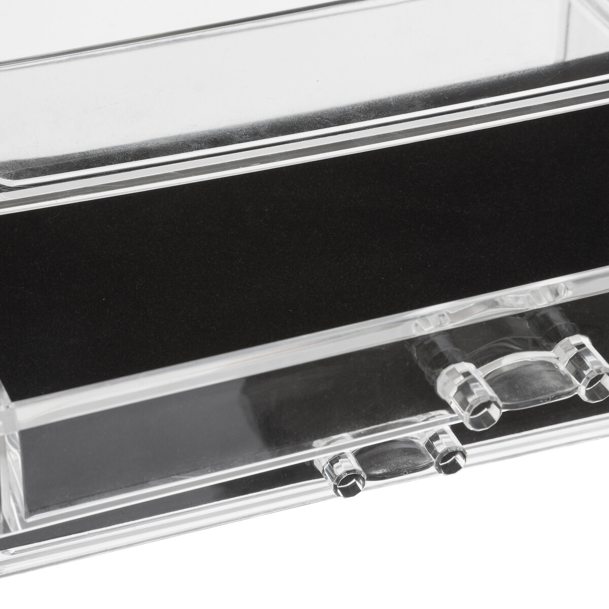 Boîte à bijoux 3 tiroirs, transparent Selena