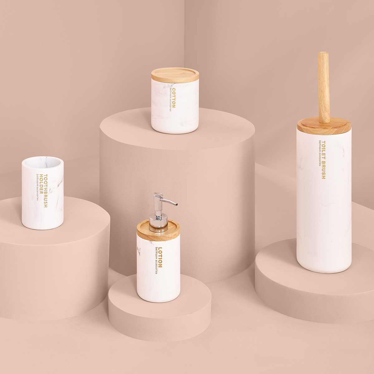 Brosse wc, blanc Léa