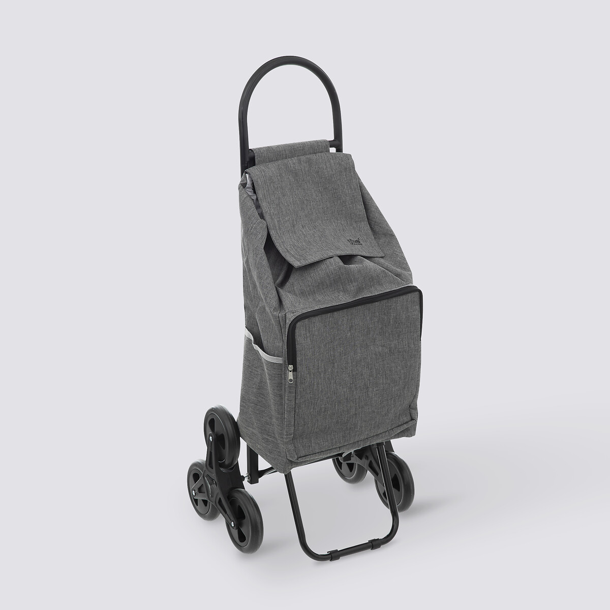 Chariot de course 6 roues, métal gris Nomade