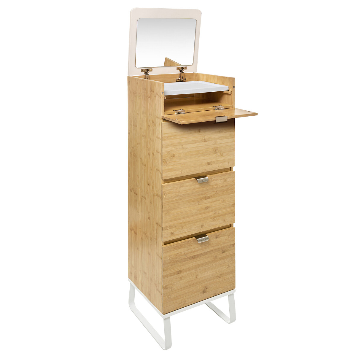 Chiffonier 3 tiroirs, bambou Levia
