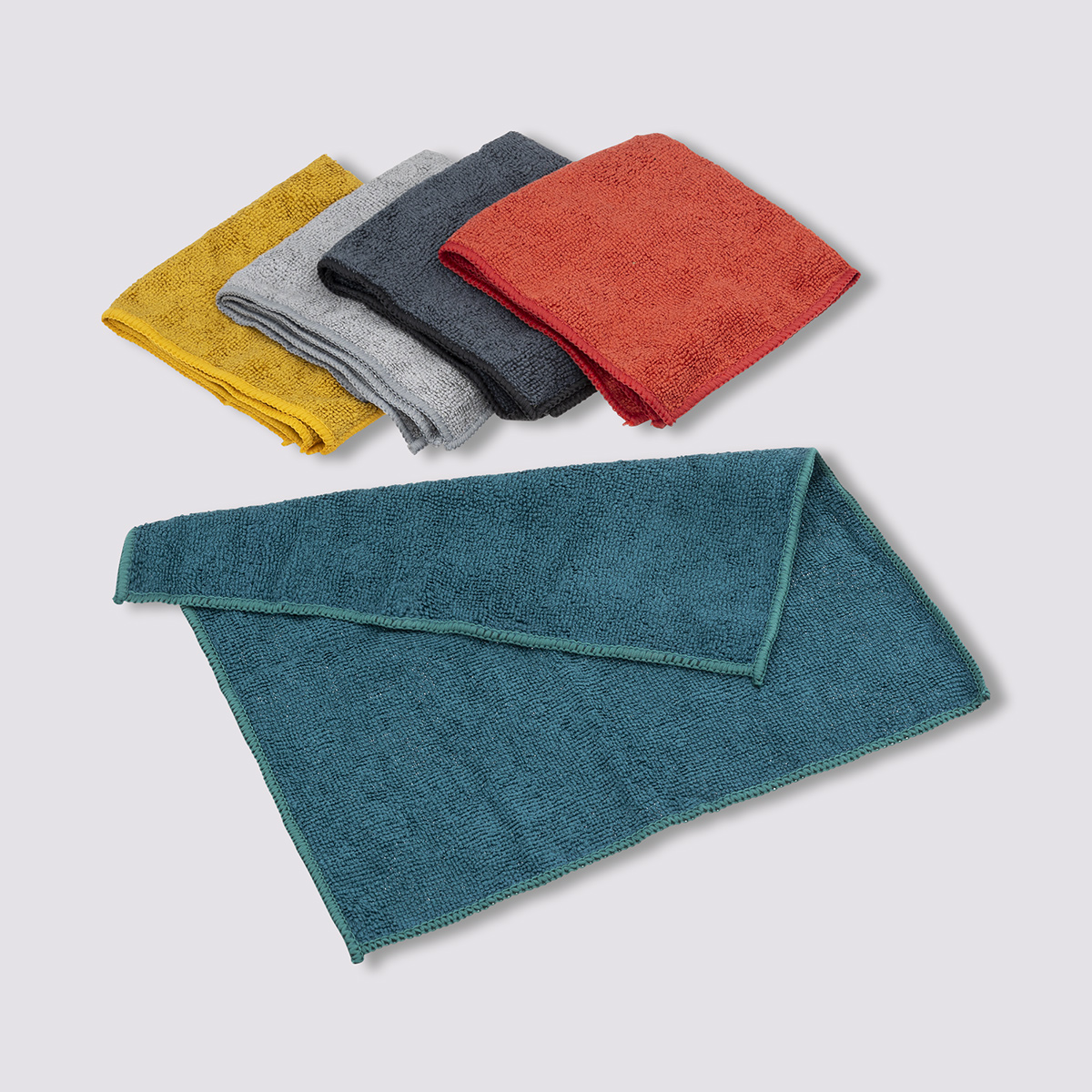 5 chiffons microfibre 30x30cm