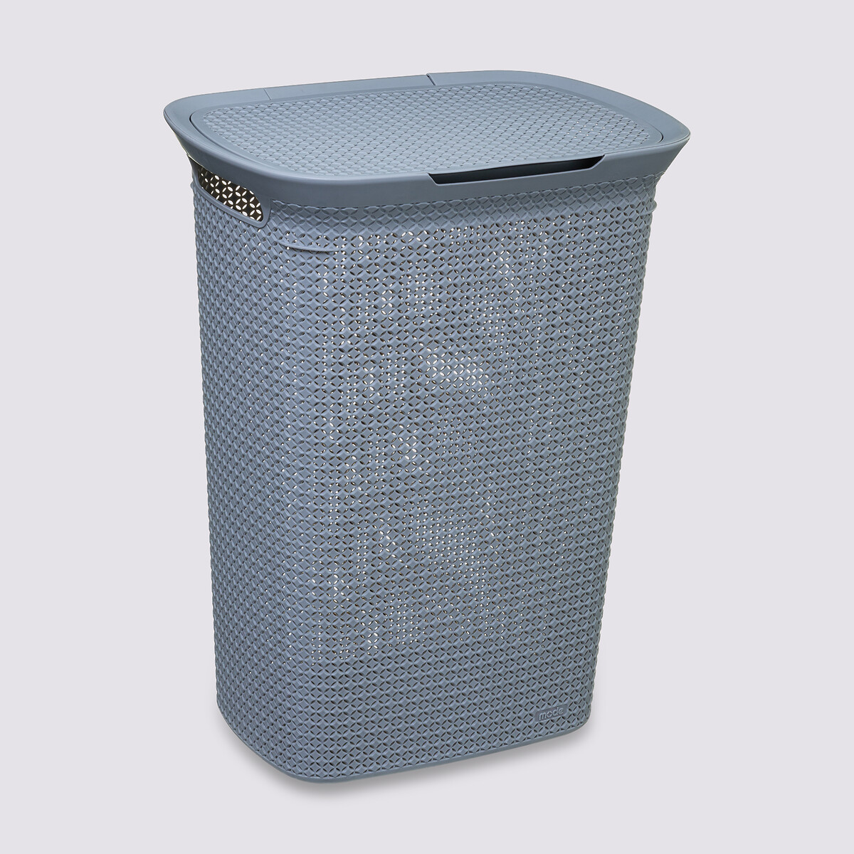 Panier à linge plastique 57l, gris Scandi