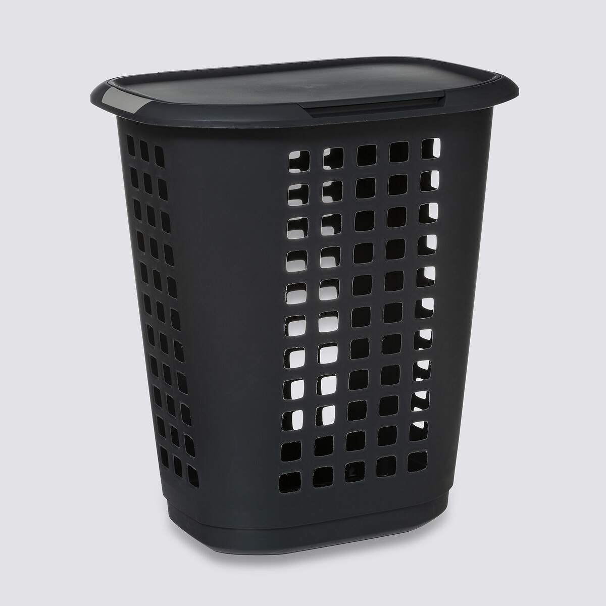 Panier à linge plastique 63l, gris Hugger