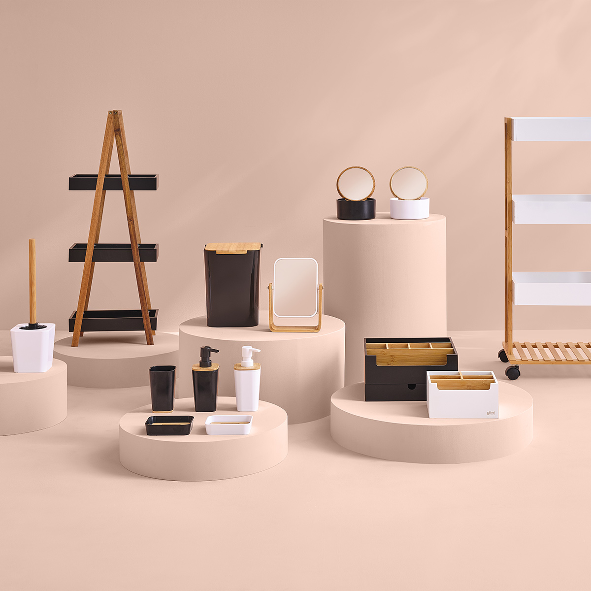 Dérouleur et brosse, blanc Naturéo