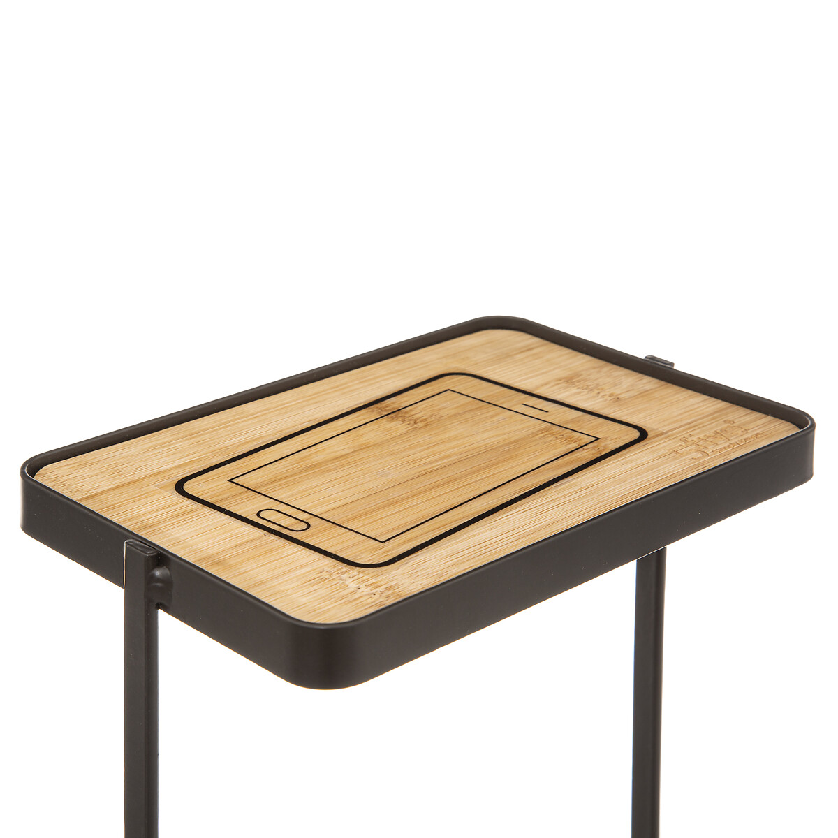 Dérouleur support téléphone métal, gris charbon Modern color