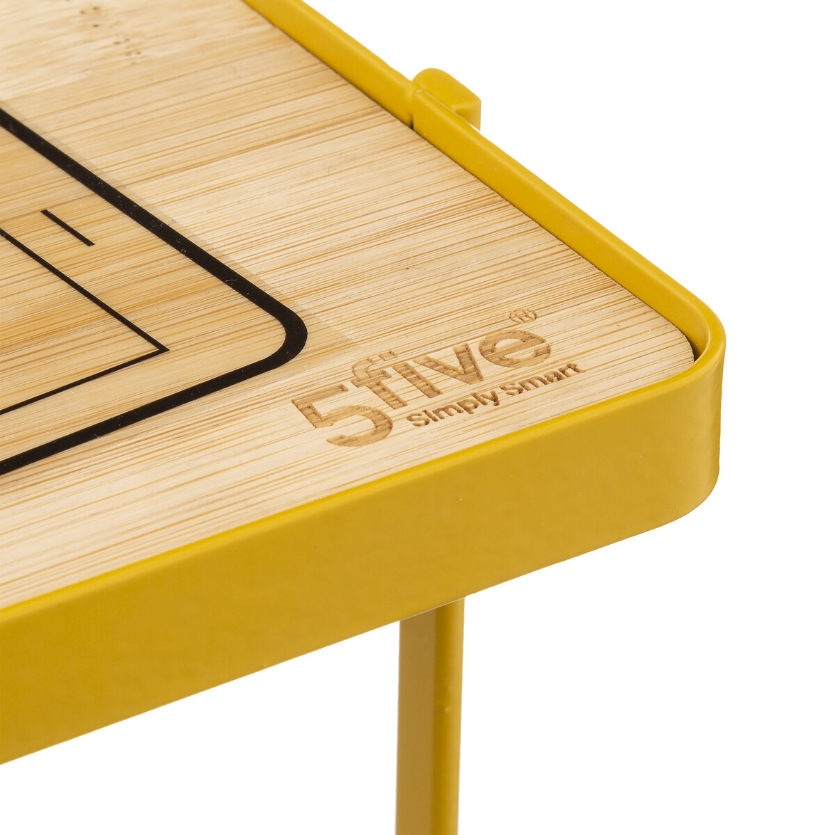 Dérouleur support téléphone métal, jaune moutarde Modern color