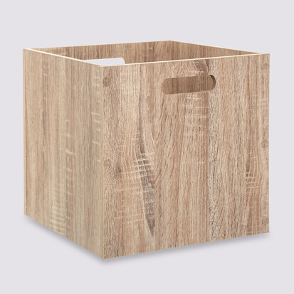 Panier 31x31cm, effet chêne naturel Mix'n modul