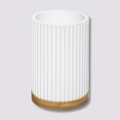 Pot à brosses à dents, blanc Modern color