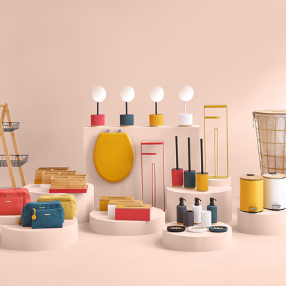 Pot à brosses à dents, blanc Modern color