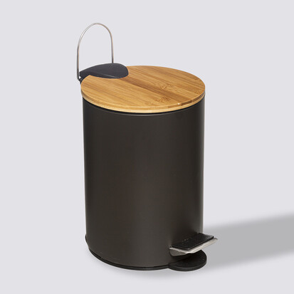 Poubelle soft close 3l, gris charbon Modern color