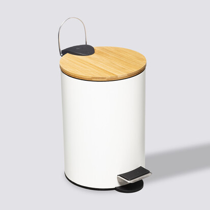 Poubelle soft close 3l, blanc Modern color