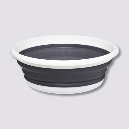 Bassine retractable 8l - blanc, gris clair 