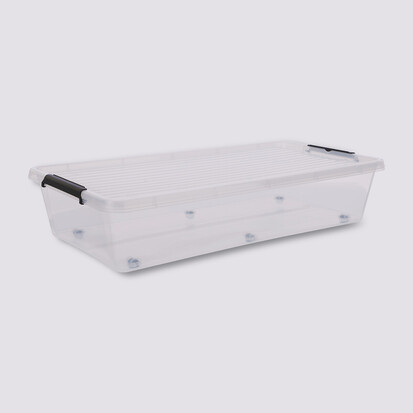 Boîte en plastique transparente 35l Clip'n box