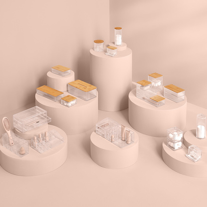 Boîte rectangulaire, grand modèle Selena bambou