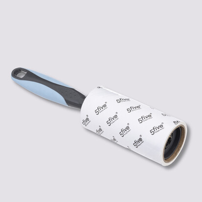 Brosse à vêtements rechargeable, bleu Rubber