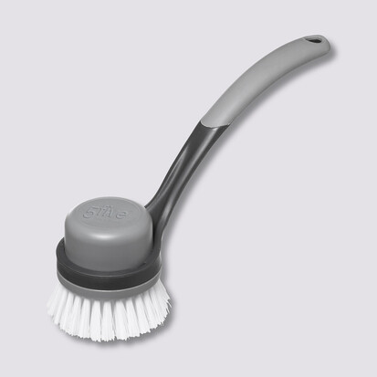 Brosse vaisselle amovible, gris 