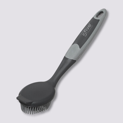 Brosse vaisselle en caoutchou, gris 