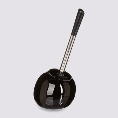 Brosse wc céramique, noir Colorama
