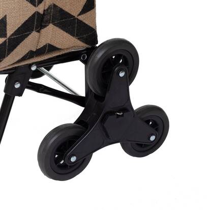 Chariots de courses 6 roues, jute Terre inconnue