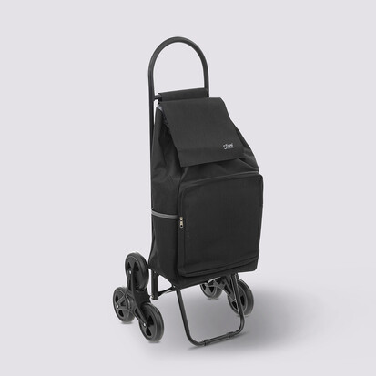 Chariot de course 6 roues, métal noir Nomade