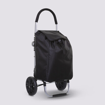 Chariot de course pliable 2 roues, noir Modern color