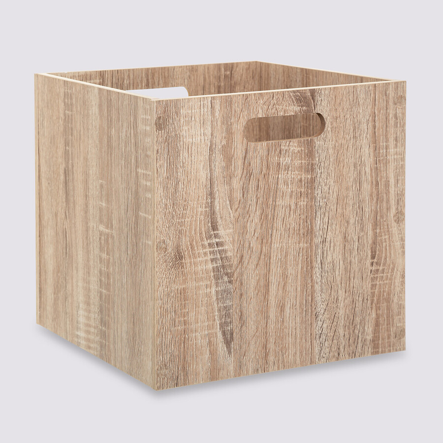 Panier 31x31cm, effet chêne naturel Mix'n modul