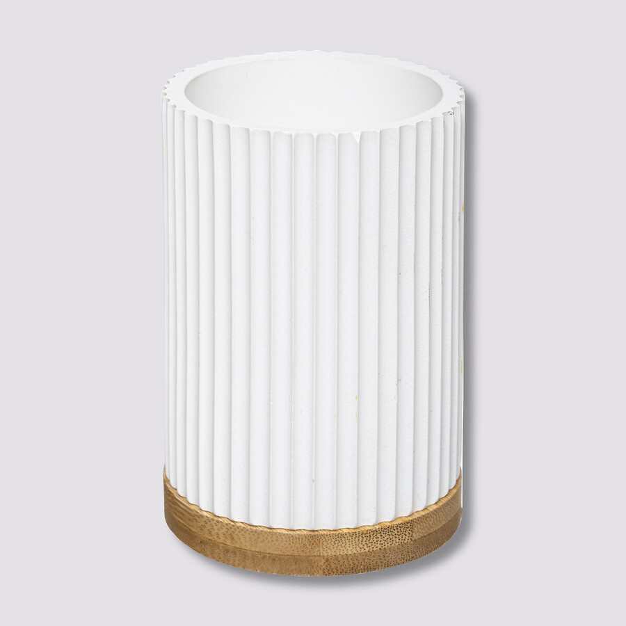 Pot à brosses à dents, blanc Modern color