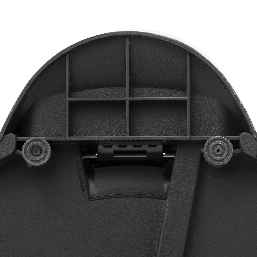 Poubelle ronde avec couvercle bambou 30l, noir Modern color