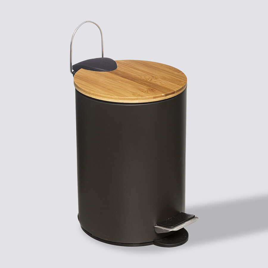 Poubelle soft close 3l, gris charbon Modern color