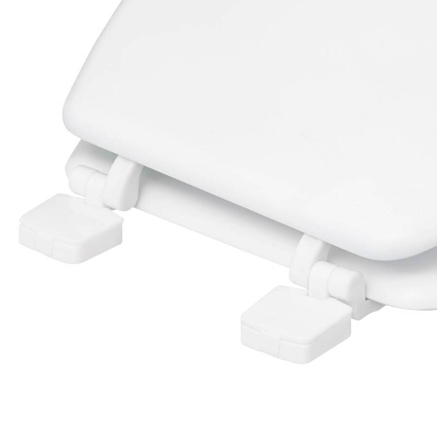 Abattant wc bois laqué, blanc Colorama