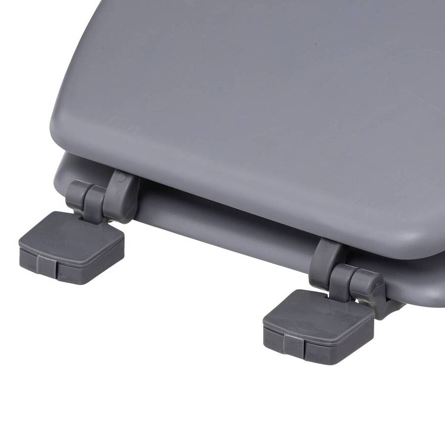 Abattant wc bois laqué, gris Colorama