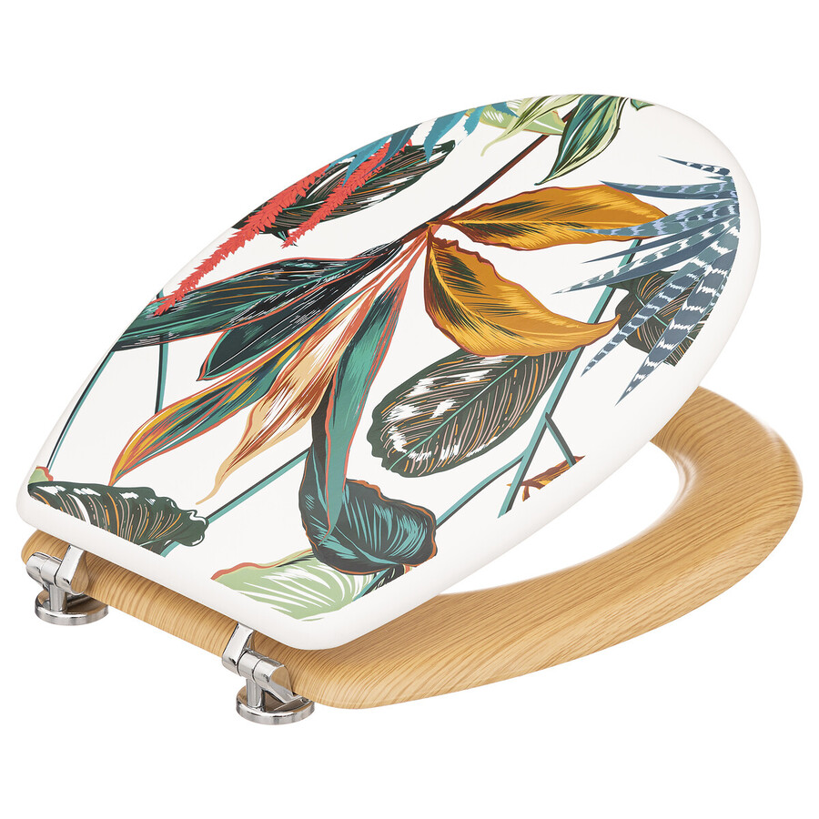 Abattant wc bois, multicolore Palawan