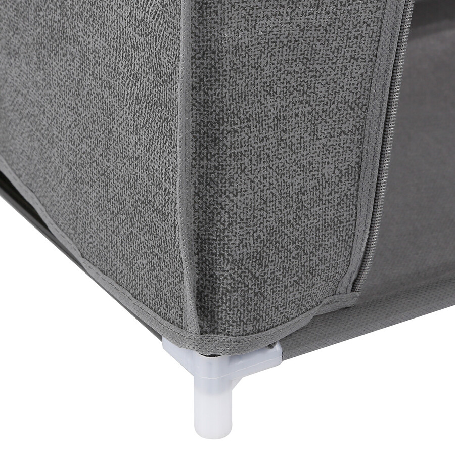 Meuble à chaussures x12, gris anthracite 