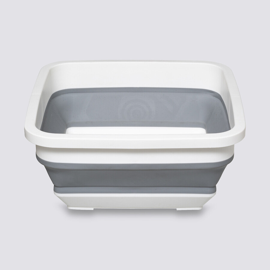 Bassine retractable 8l - blanc, gris