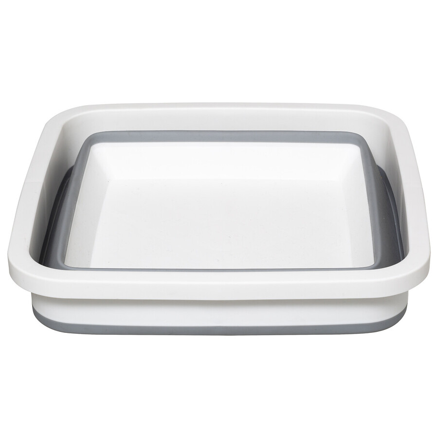 Bassine retractable 8l - blanc, gris