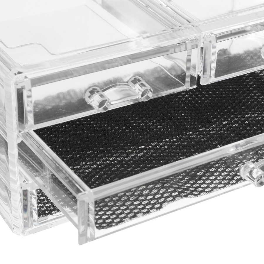 Boîte à bijoux 4 tiroirs, transparent Selena