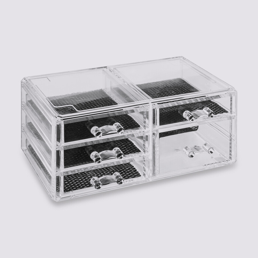 Boîte à bijoux 5 tiroirs, transparent Selena