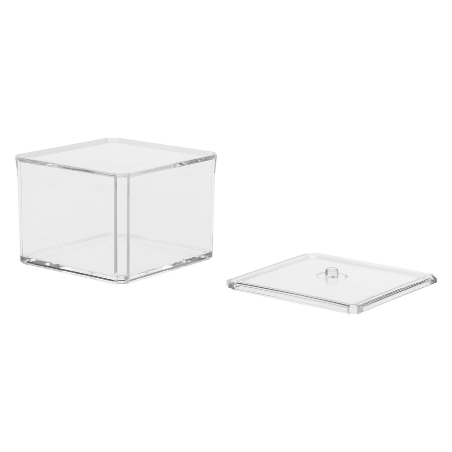 2 boîtes à cotons, transparent Selena