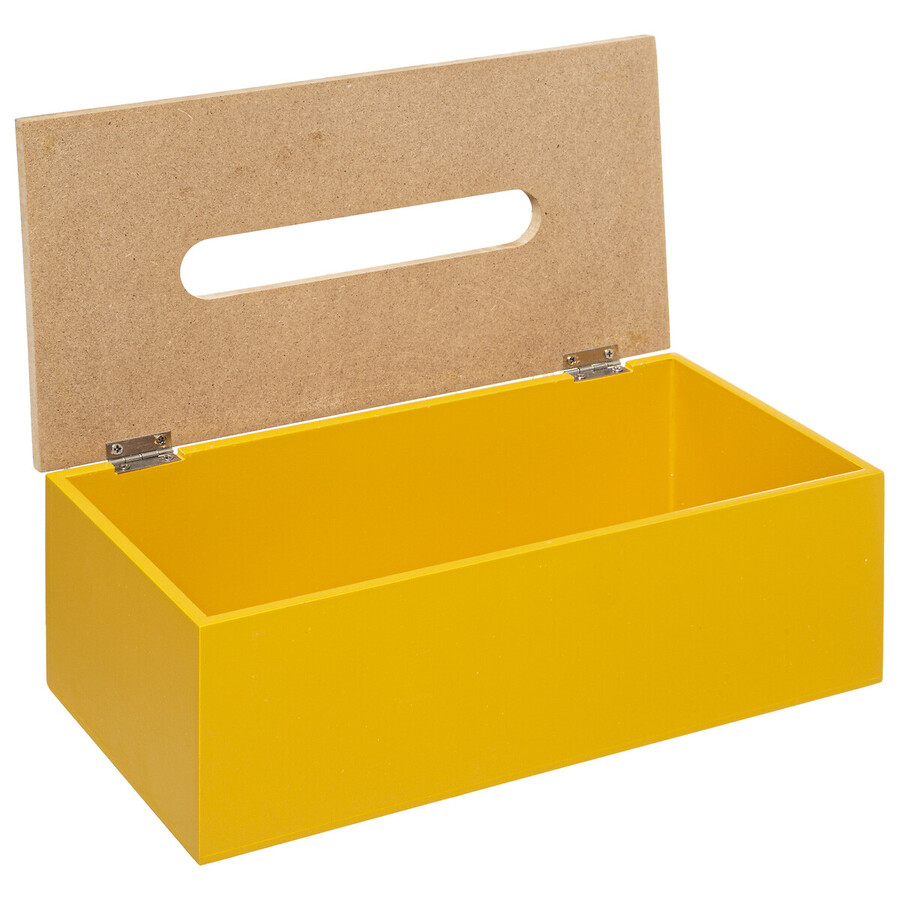 Boîte à mouchoirs, jaune moutarde Modern color